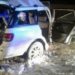 В Омске иномарка врезалась в маршрутку, столб и женщину-пешехода В Омске иномарка врезалась в маршрутку, столб и женщину-пешехода